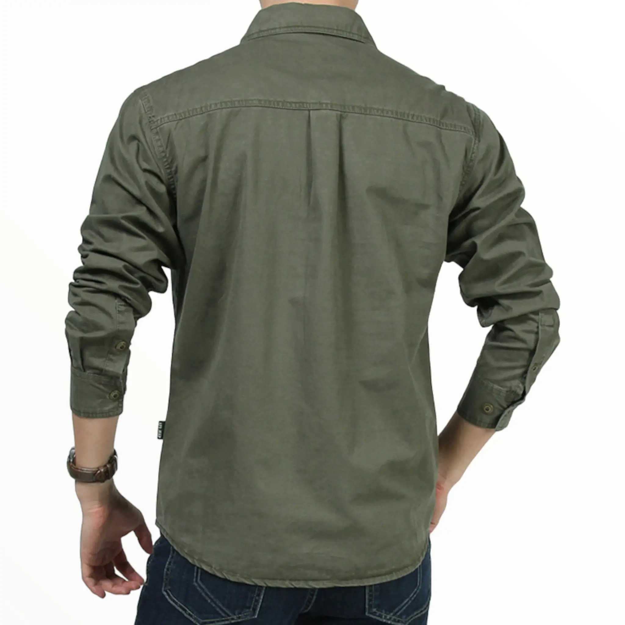 CHEMISE MILITAIRE A DOUBLE POCHES - Image 13