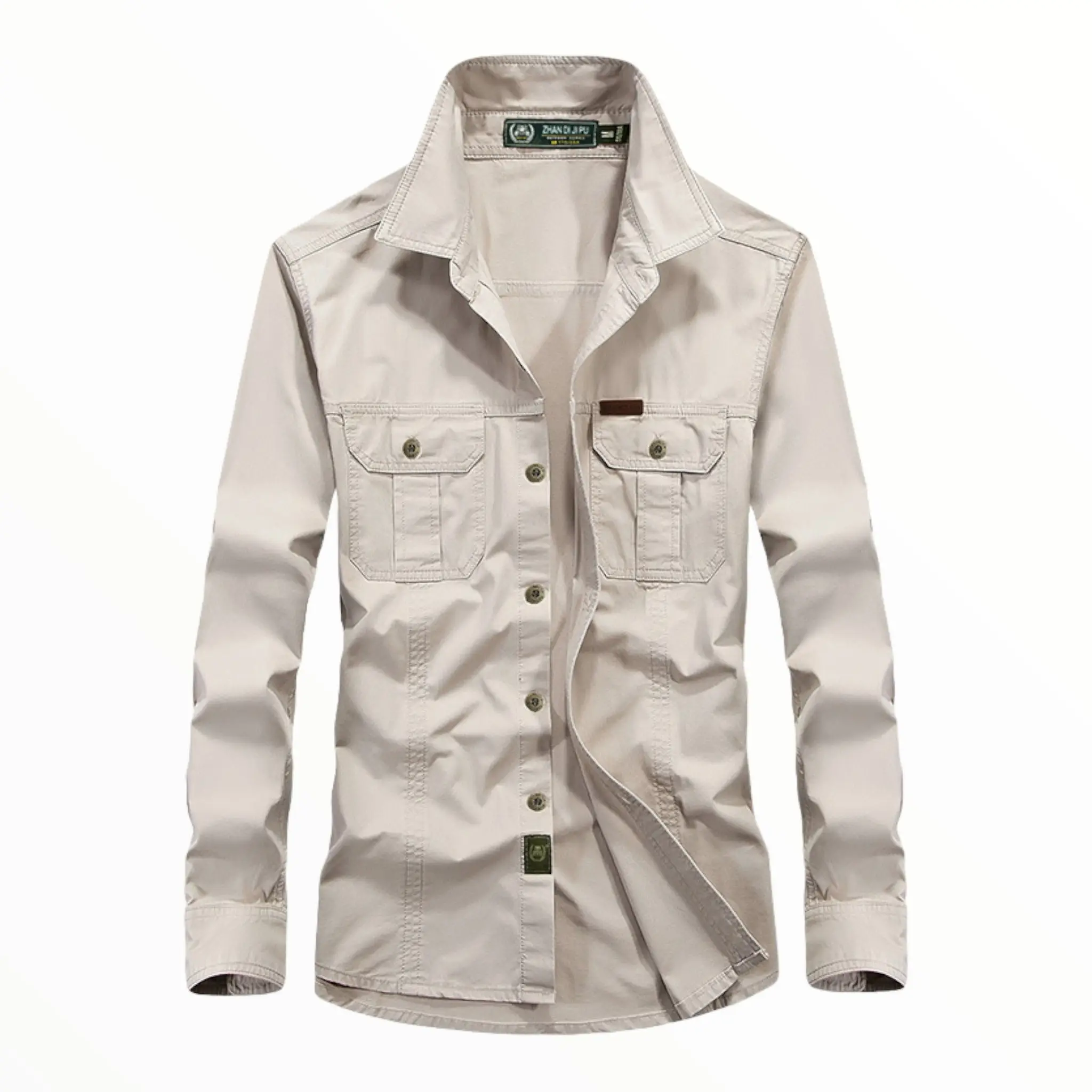CHEMISE MILITAIRE A DOUBLE POCHES - Image 15