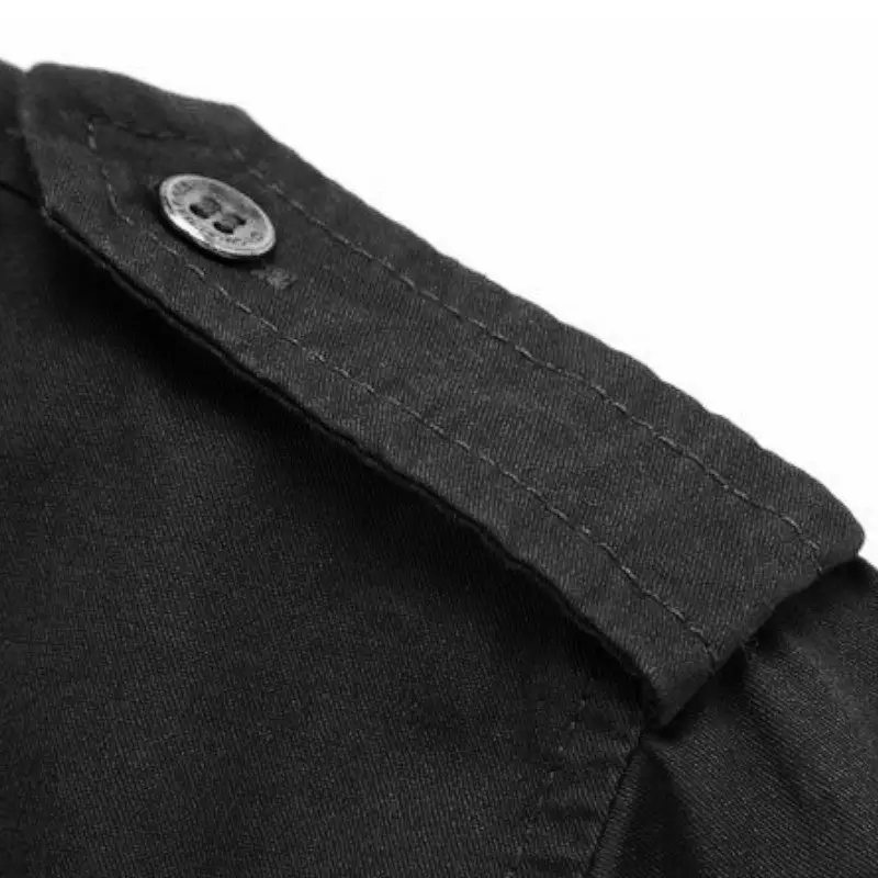 Chemise militaire noire - Image 4