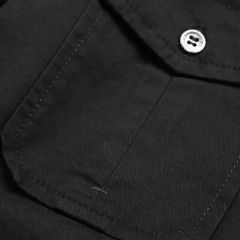 Chemise militaire noire - Image 5