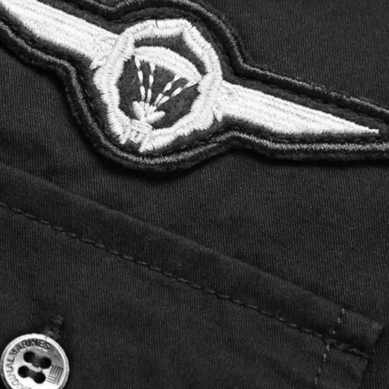 Chemise militaire noire - Image 6