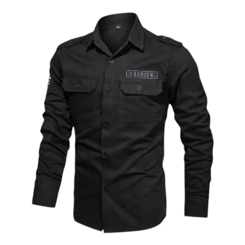 Chemise style homme militaire - Image 2