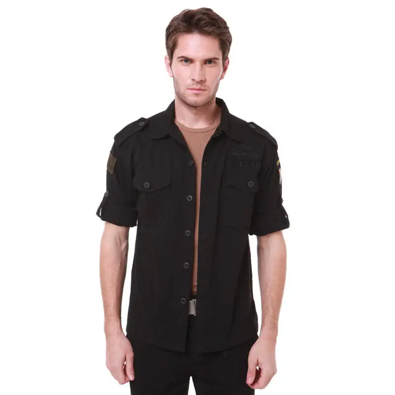 Chemise style militaire homme - Image 12