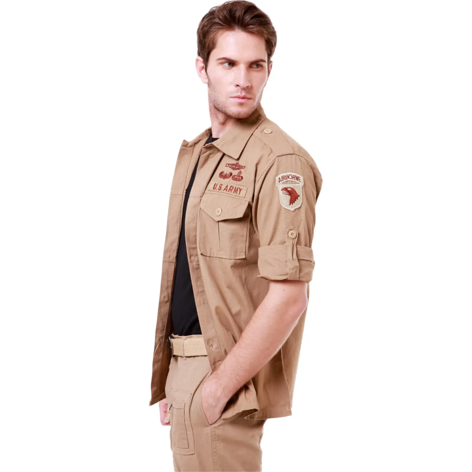 Chemise style militaire homme - Image 14
