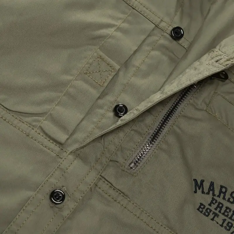 Chemise vert militaire homme - Image 11