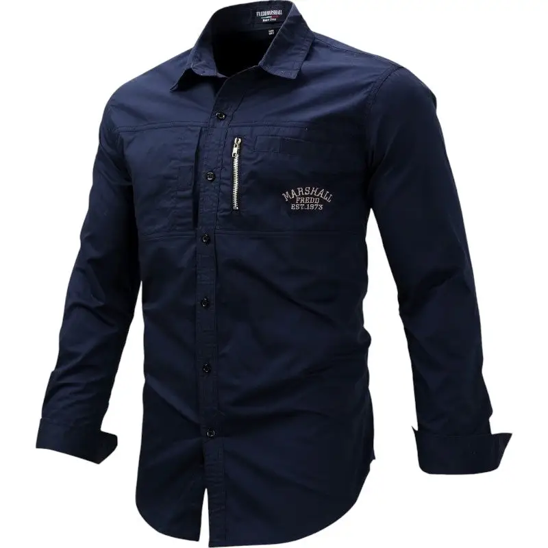 Chemise vert militaire homme - Image 3
