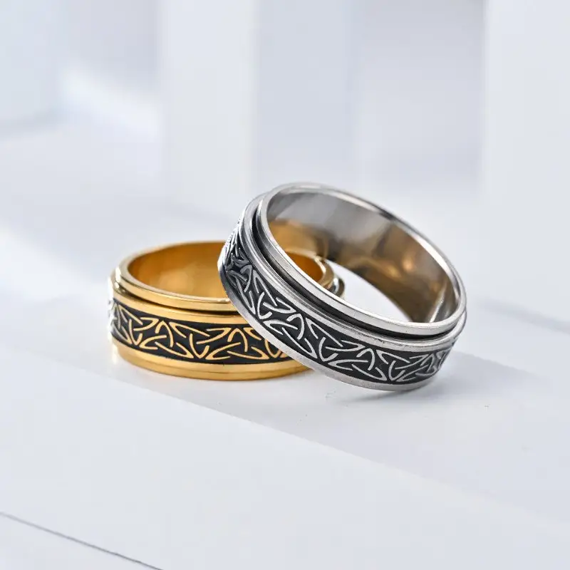 Chevaliere homme argent initiale - Image 12