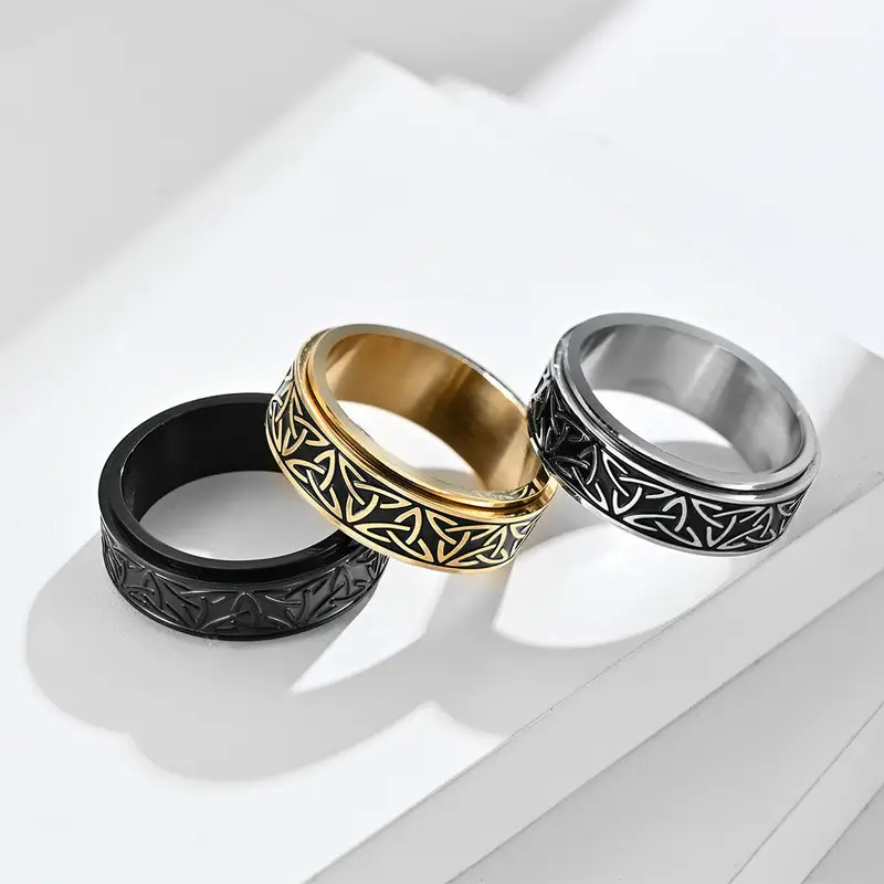 Chevaliere homme argent initiale - Image 13