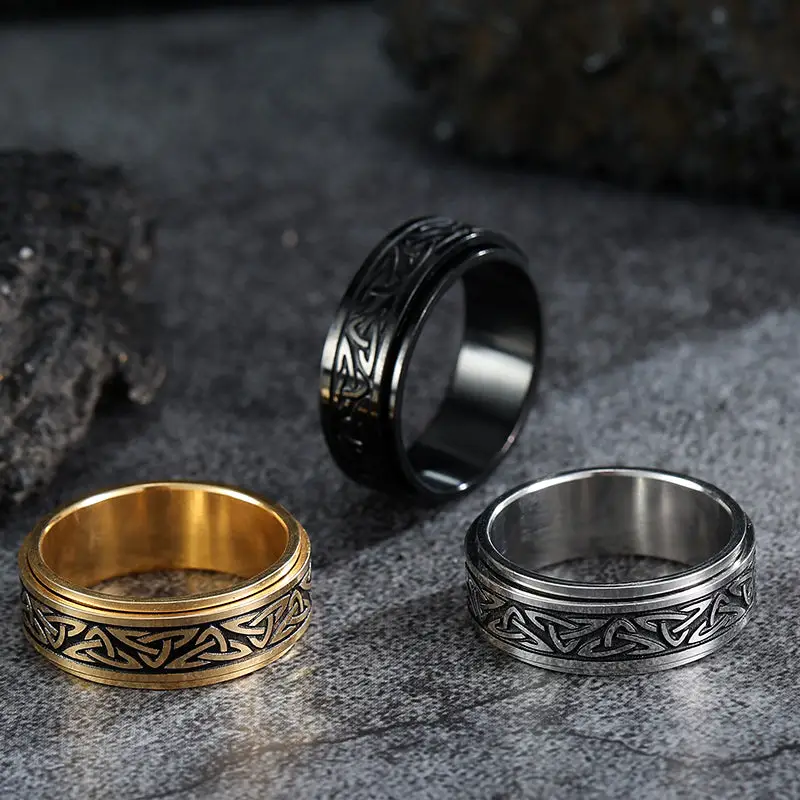 Chevaliere homme argent initiale - Image 14