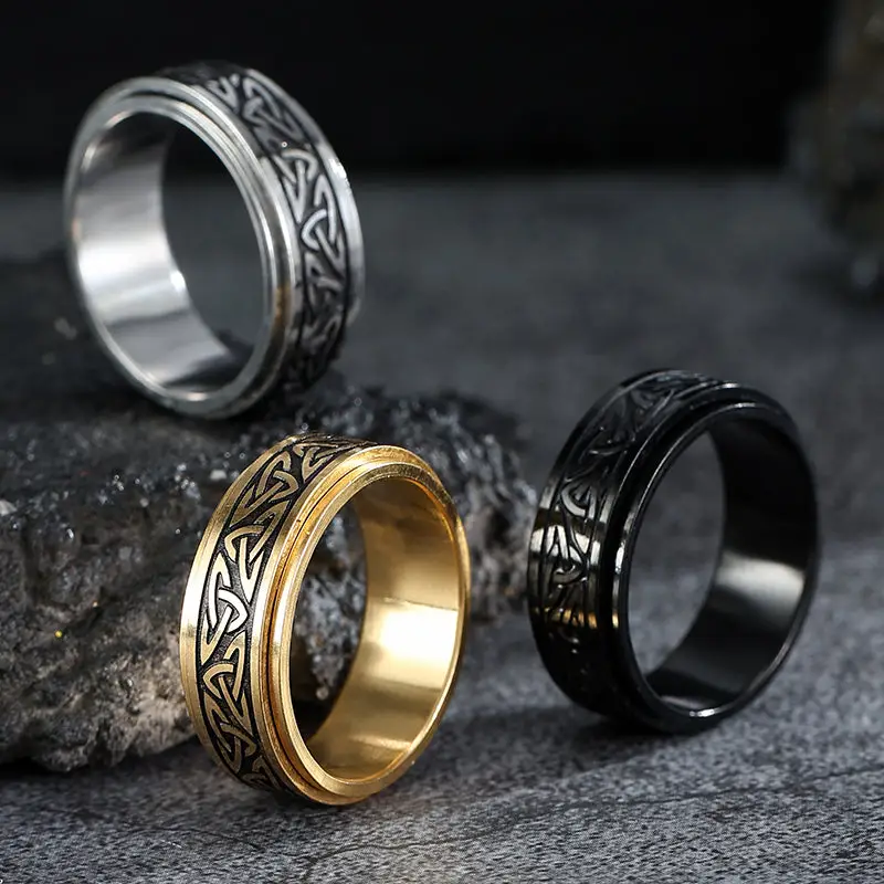 Chevaliere homme argent initiale - Image 15