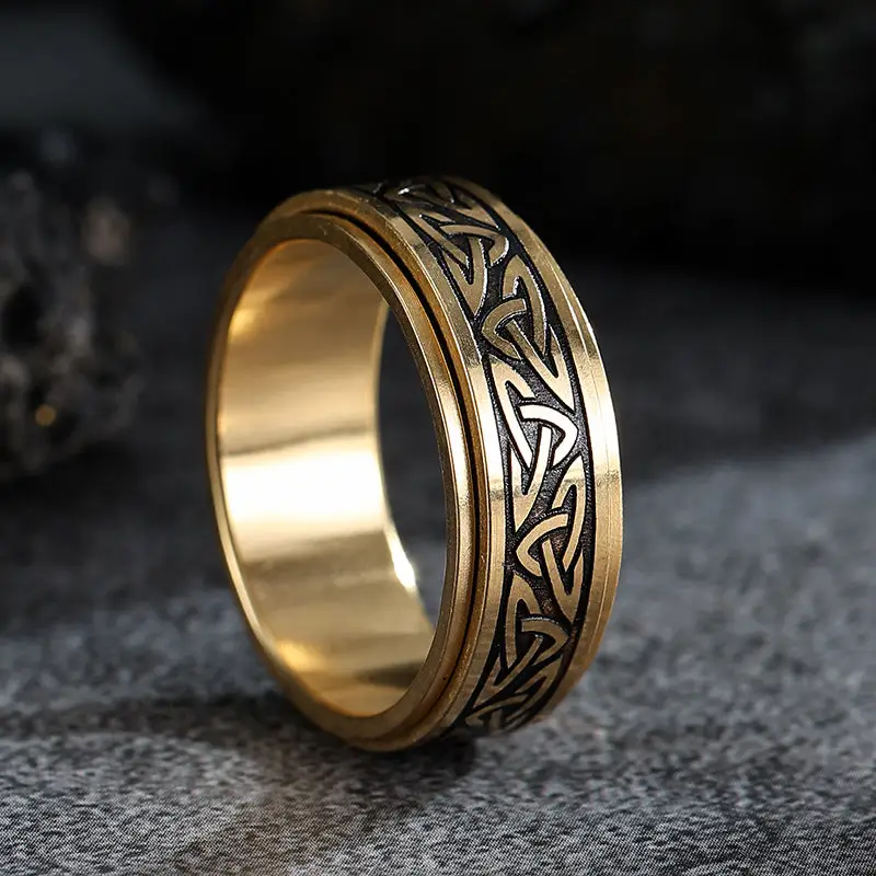 Chevaliere homme argent initiale - Image 9