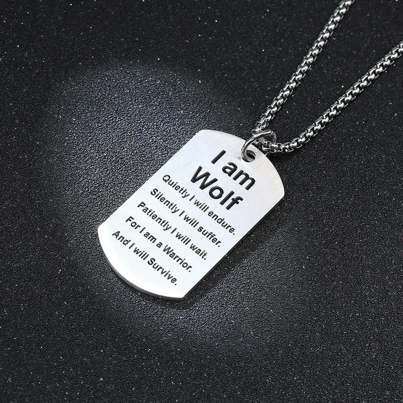 Collier homme plaque militaire - Image 3