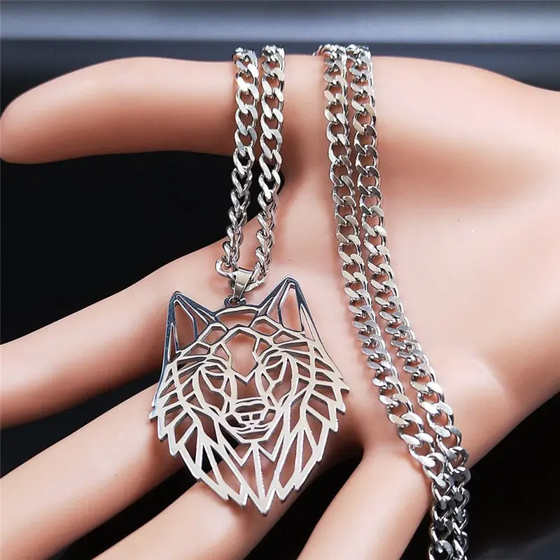 COLLIER MILITAIRE - LOUP SOLITAIRE (ARGENT) - Image 4