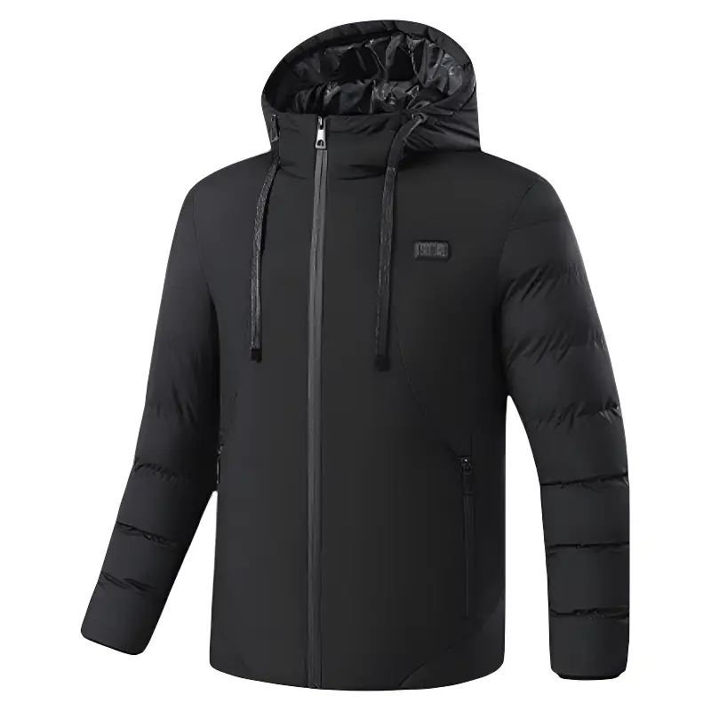 Doudoune capuche chauffante