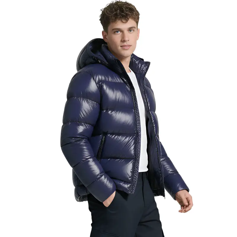 Doudoune militaire bleu - Image 7