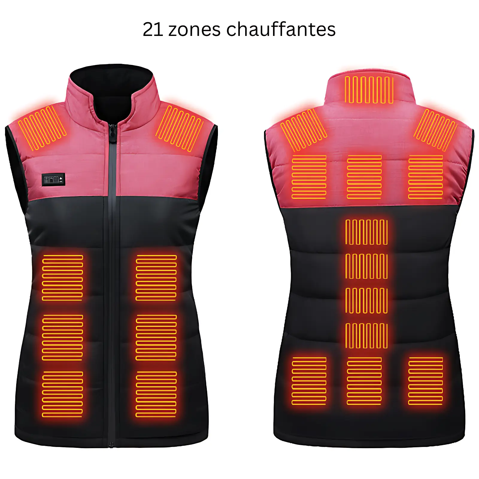 Doudoune sans manche chauffante homme avec batterie - Image 11