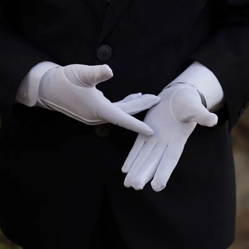 Gant blanc militaire - Image 3