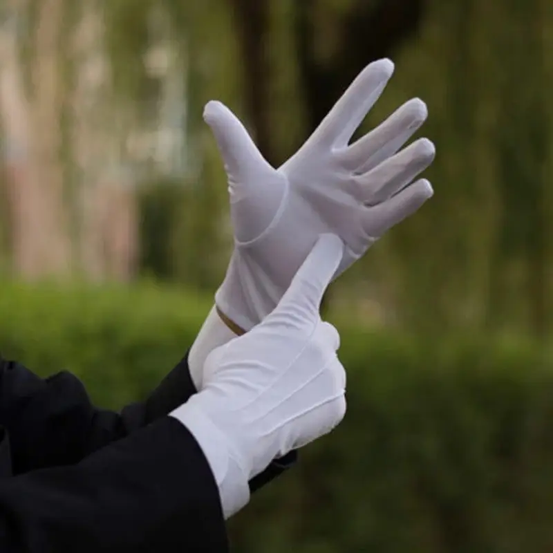 Gant blanc militaire - Image 4