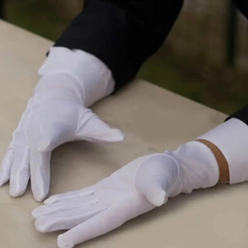 Gant blanc militaire - Image 5
