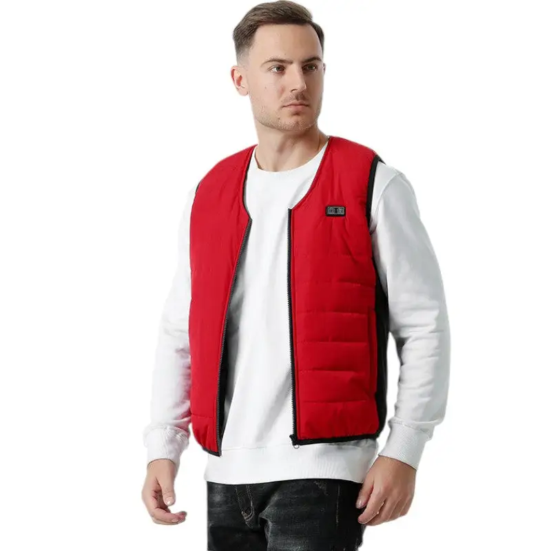 Gilet chauffant homme rouge - Image 5