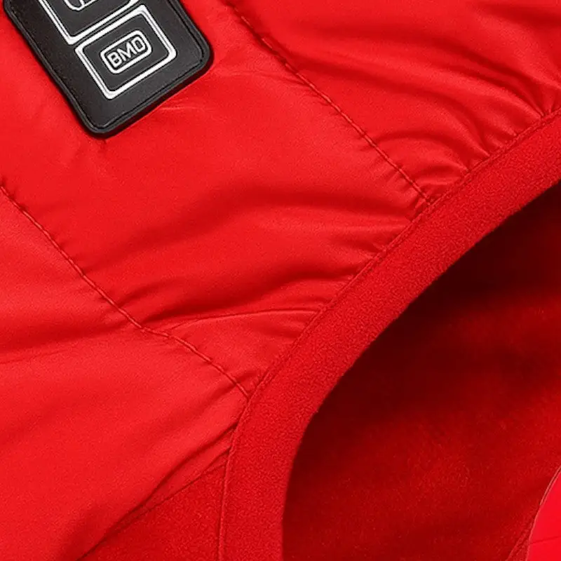 Gilet chauffant homme rouge - Image 6