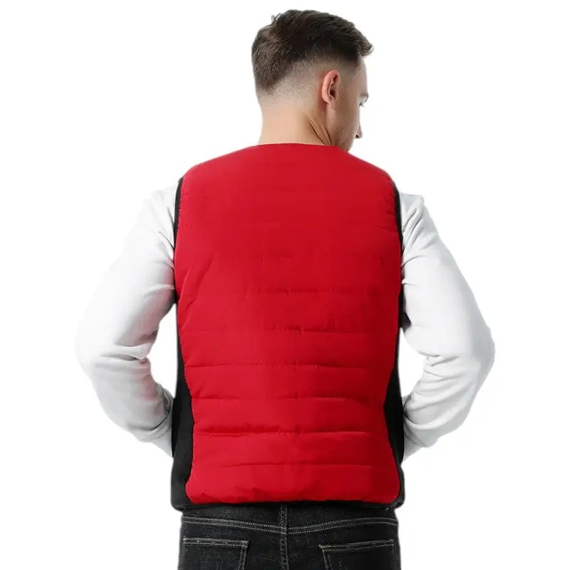 Gilet chauffant homme rouge - Image 8