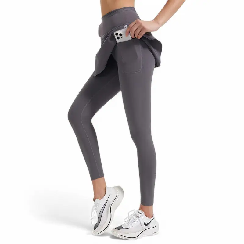 Legging jupe 2 en 1 femme sport randonnée - Image 18