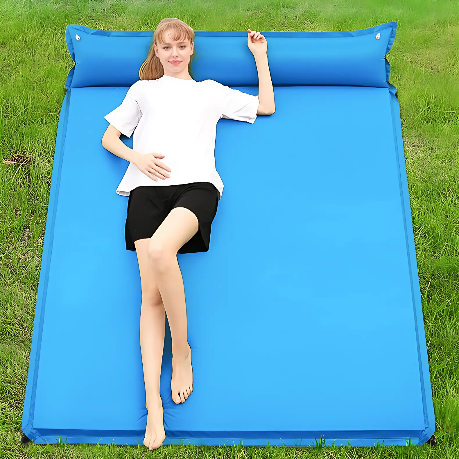 Matelas autogonflant 2 personnes avec oreiller - Image 20