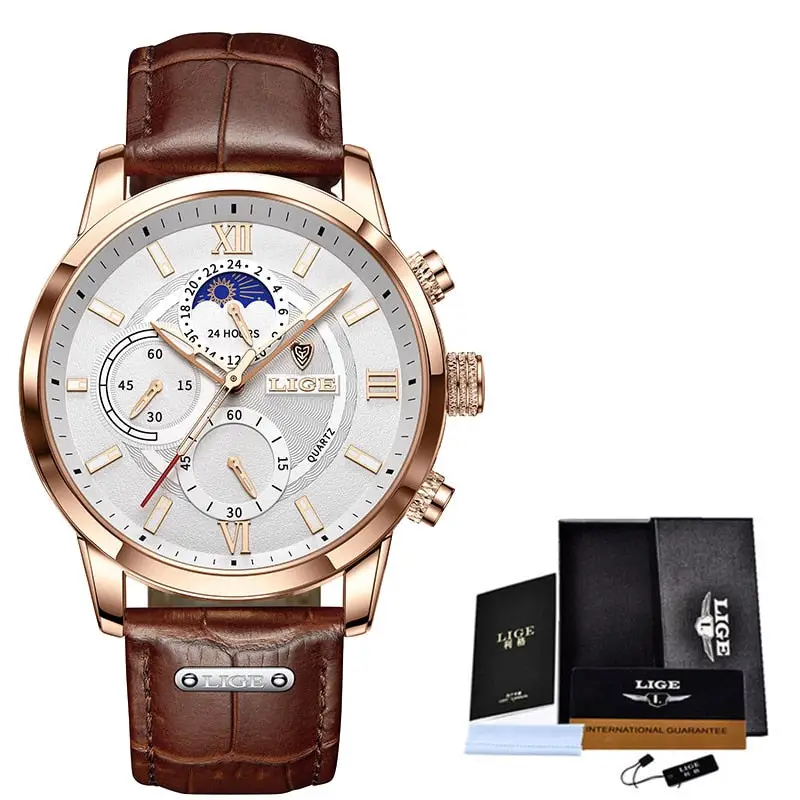 Montre analogique en cuir - Image 2