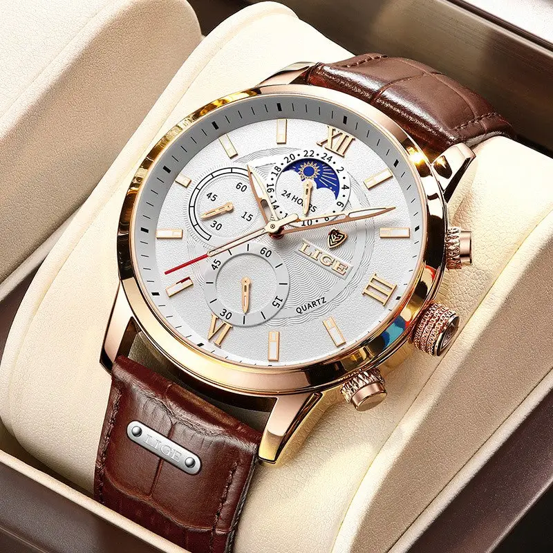 Montre analogique en cuir - Image 3