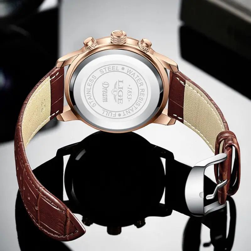 Montre analogique en cuir - Image 5