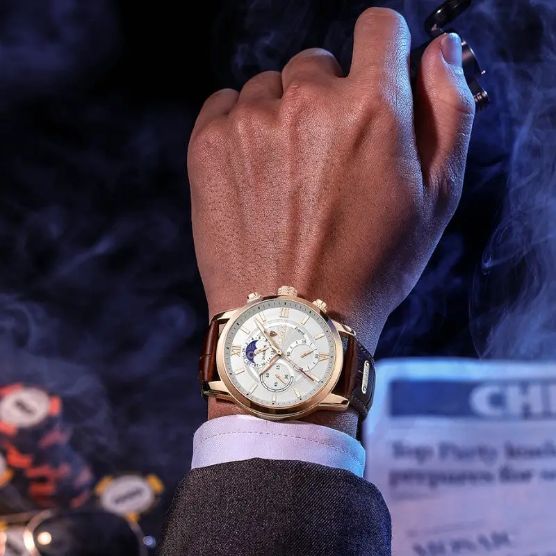 Montre analogique en cuir - Image 8