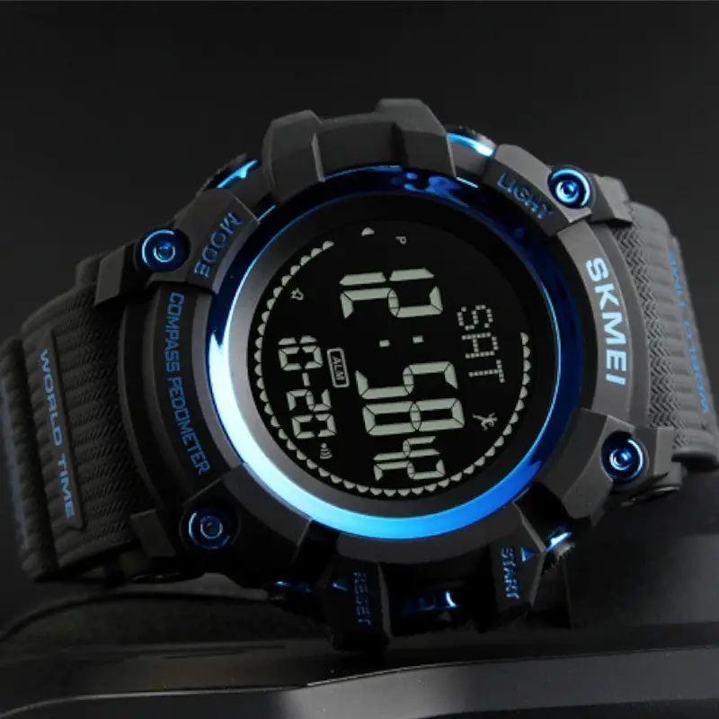 Montre homme sport militaire avec baromètre et boussole - Image 6