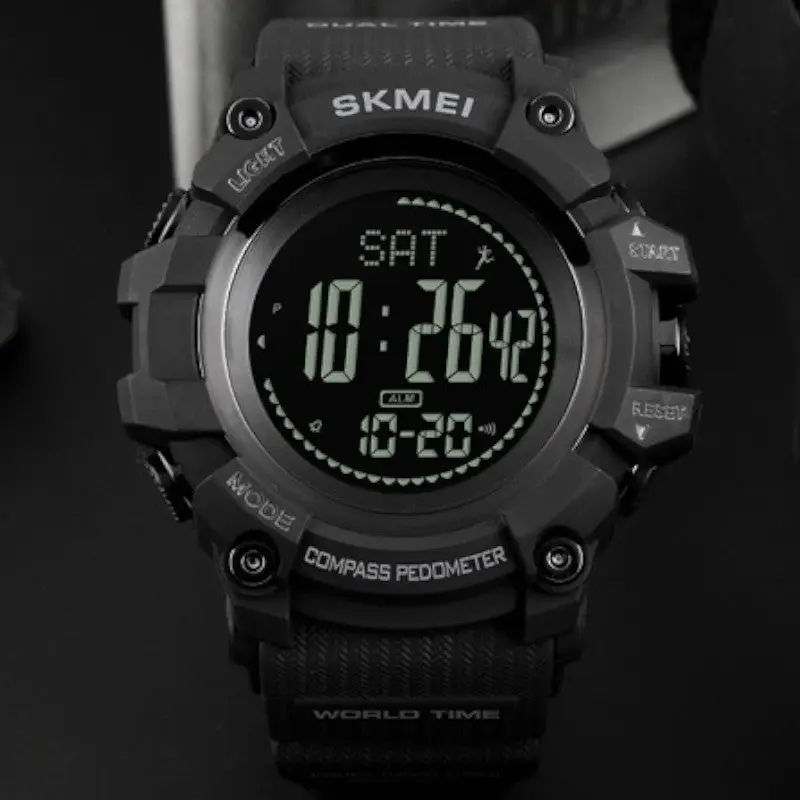 Montre homme sport militaire avec baromètre et boussole - Image 7