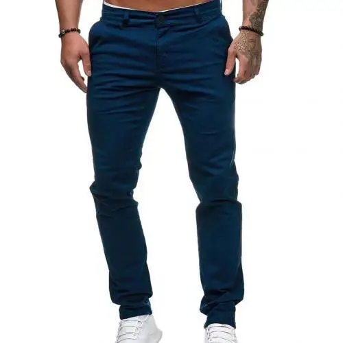 Pantalon treillis blanc homme - Image 5