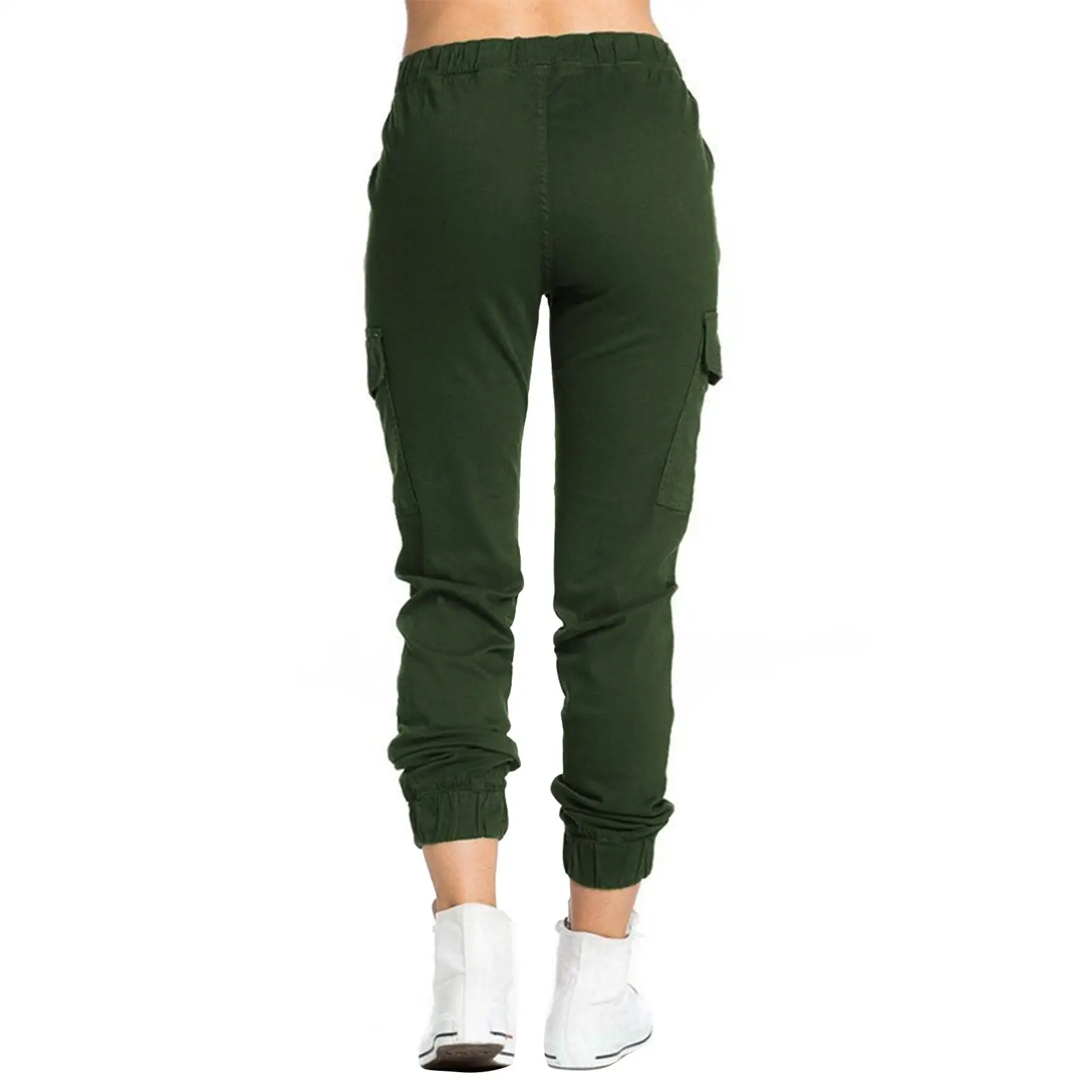 Pantalon treillis femme kaki - Image 6