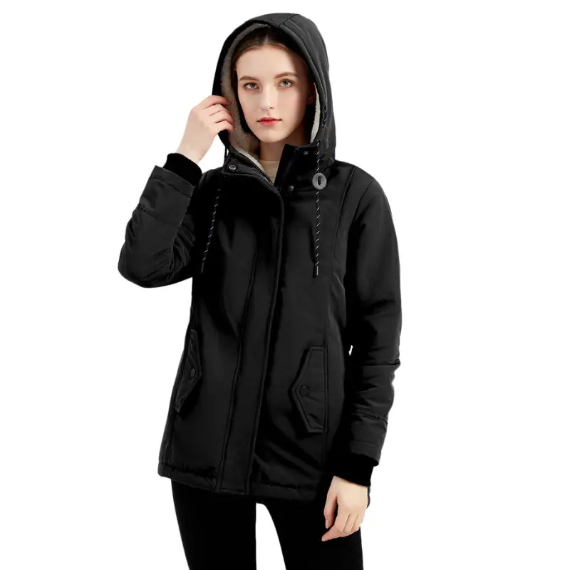Parka femme militaire avec fourrure - Image 17