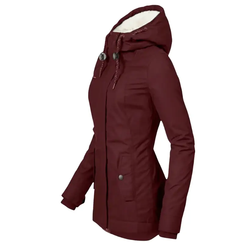 Parka femme militaire avec fourrure - Image 19