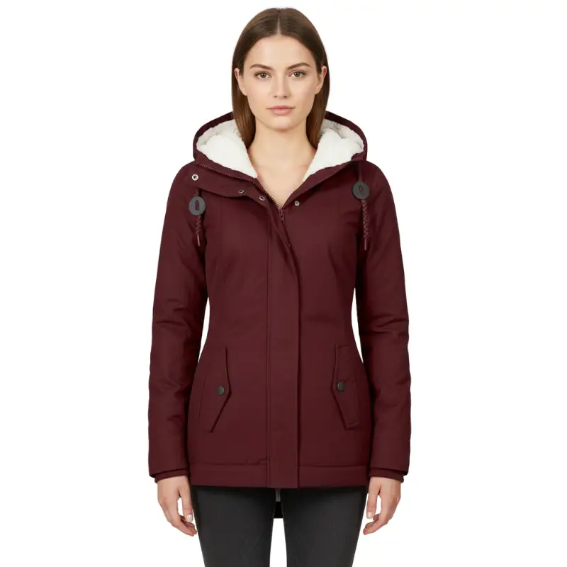 Parka femme militaire avec fourrure - Image 21