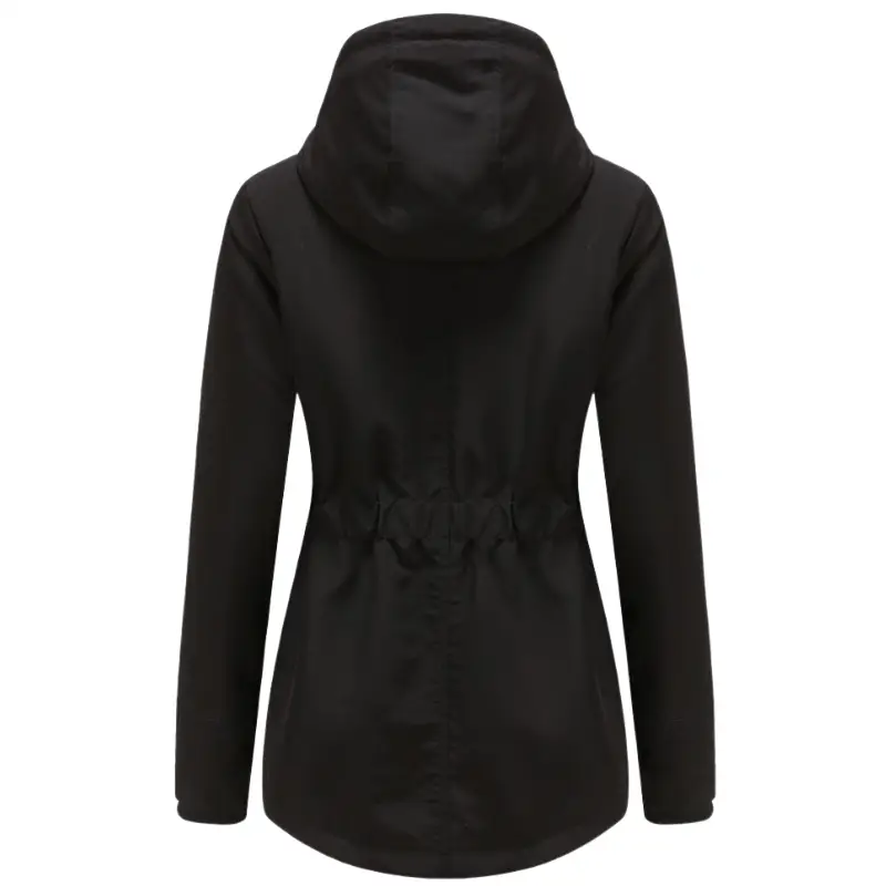 Parka femme militaire avec fourrure - Image 6