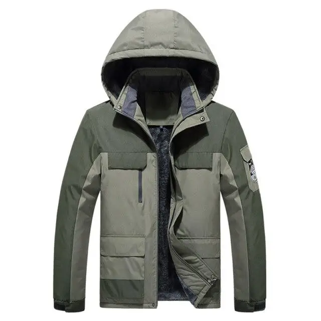 Parka homme vert militaire - Image 12