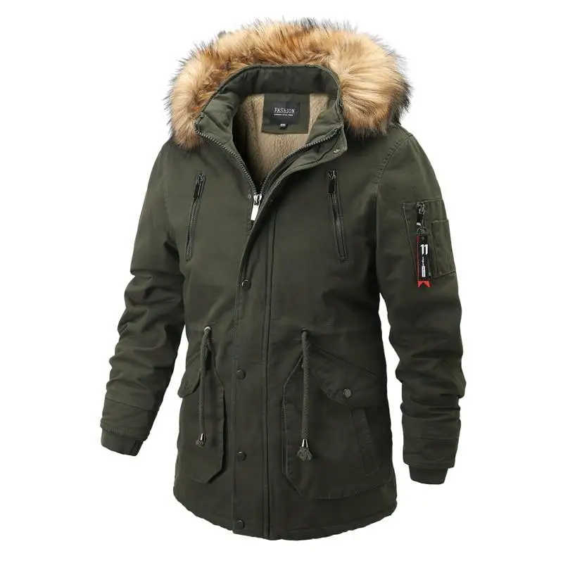 Parka militaire fourrure beige - Image 11