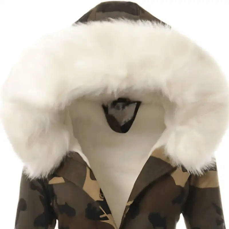 Parka militaire fourrure blanche - Image 4