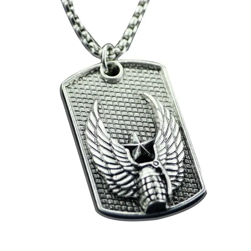 PLAQUE MILITAIRE - AIGLE SANGLANT (ARGENT) - Image 4