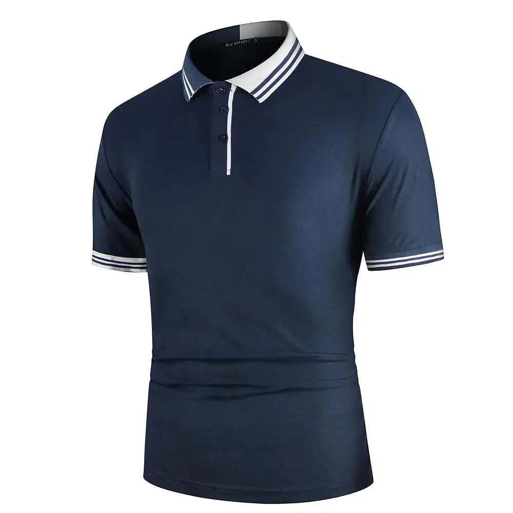 Polo bleu marine homme - Image 3