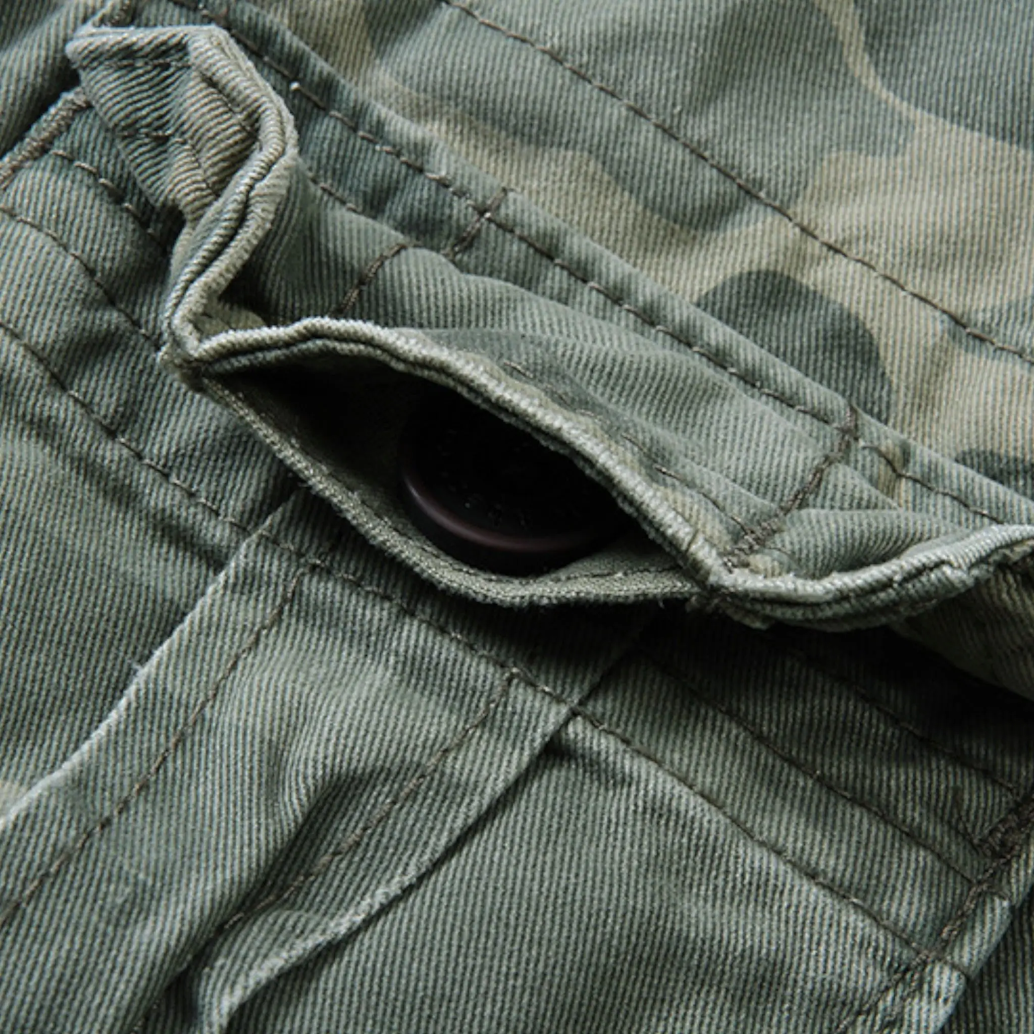 Veste militaire homme vert - Image 8
