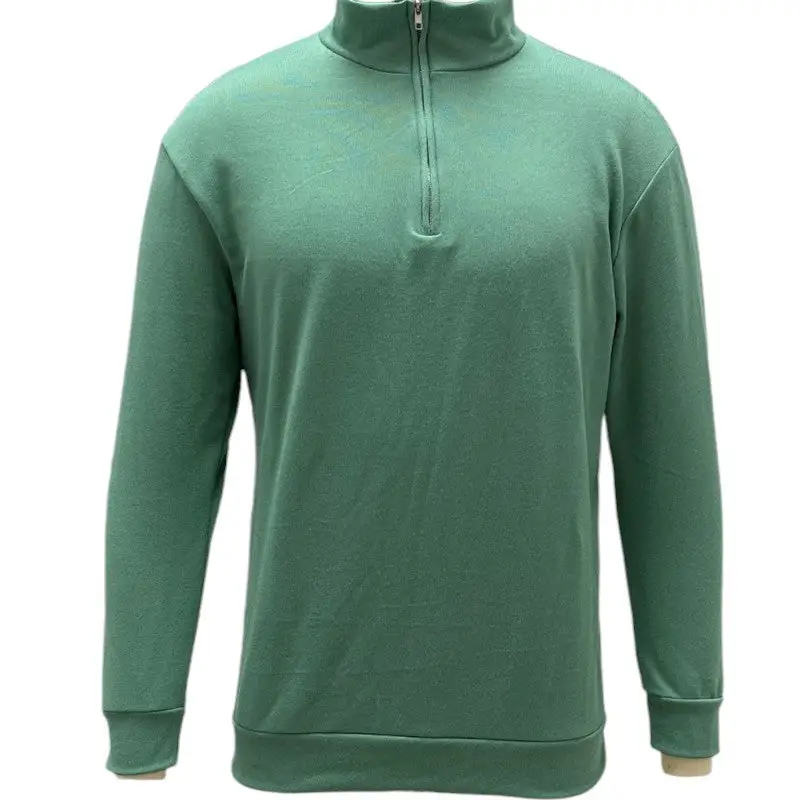 Pull militaire vert col v - Image 6