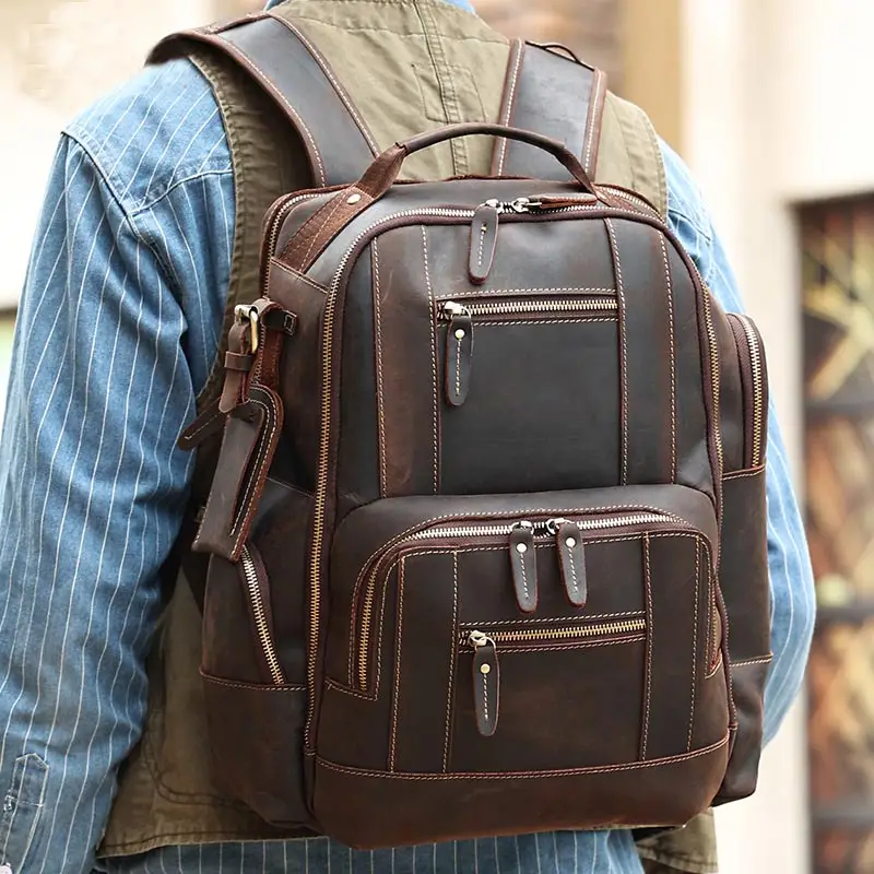 Sac a dos cuir militaires - Image 3