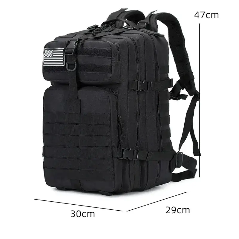 Sac a dos militaire noir - Image 3
