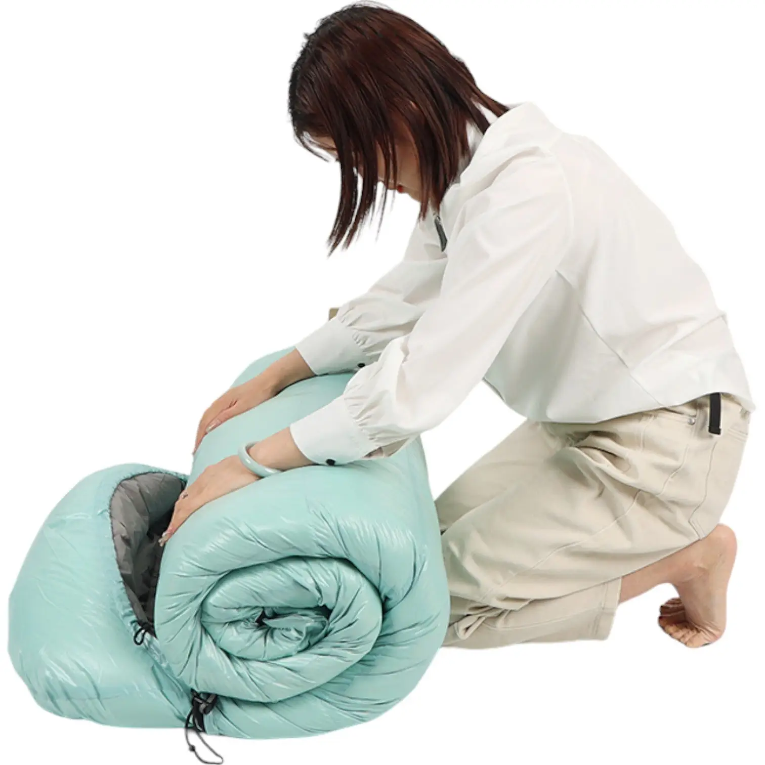Sac de couchage rectangulaire duvet d'oie - Image 5